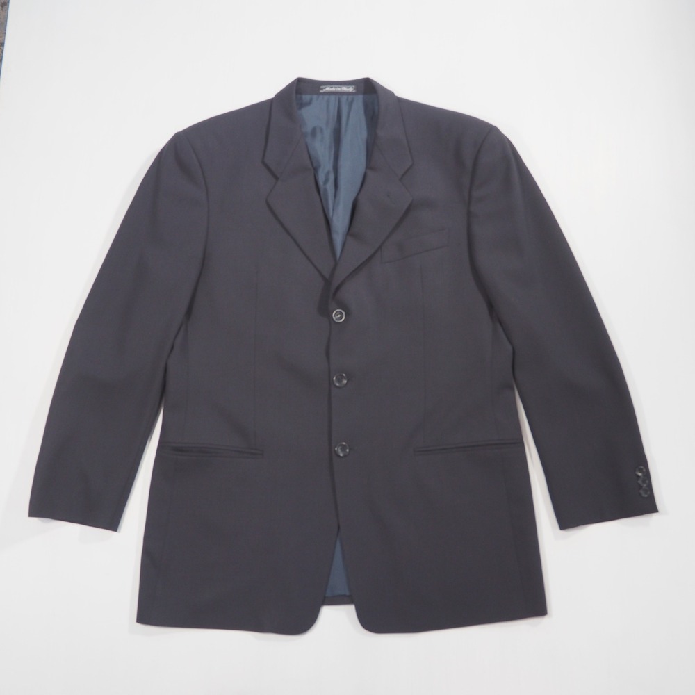 Armani Collezioni Blazer Mens 42 Blue Virgin Wool Made Italy Sport Coat Jacket